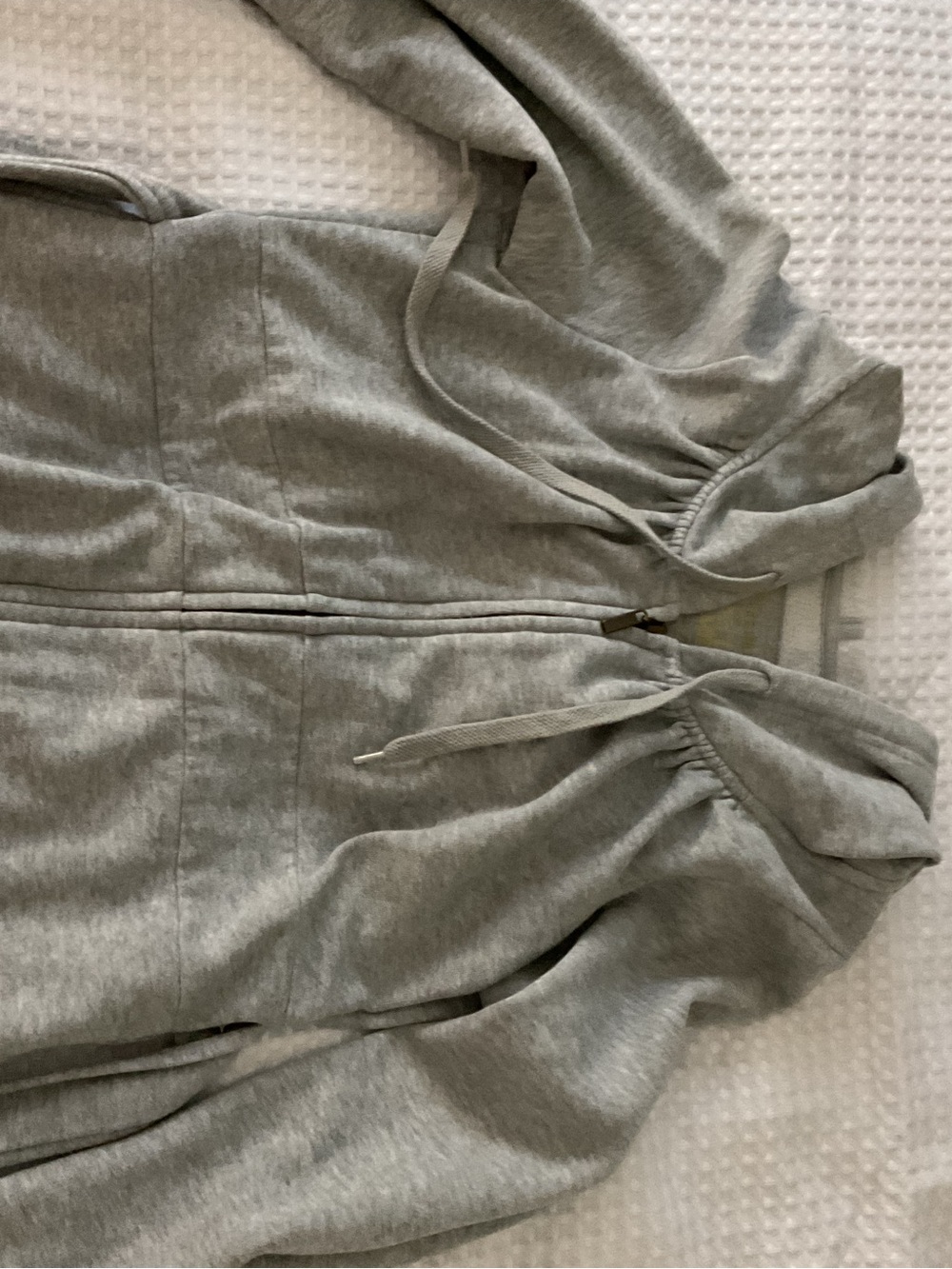 Plush & Lush VS Women's Gray Zip-Up Hoodie Jacket. EUC